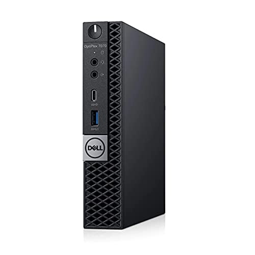 Dell OptiPlex 7070 Desktop Computer - Intel Core i7-9700T - 16GB RAM - 256GB SSD - Micro PC