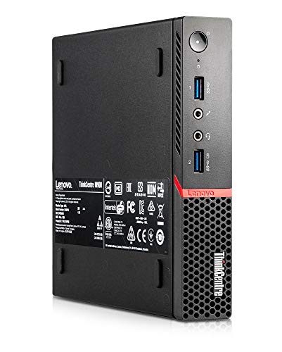 Lenovo ThinkCentre M900 Tiny Desktop, Quad Core i7 6700T 2.8Ghz, 16GB DDR4, 500GB Hard Drive, Windows 10 Pro (Renewed)
