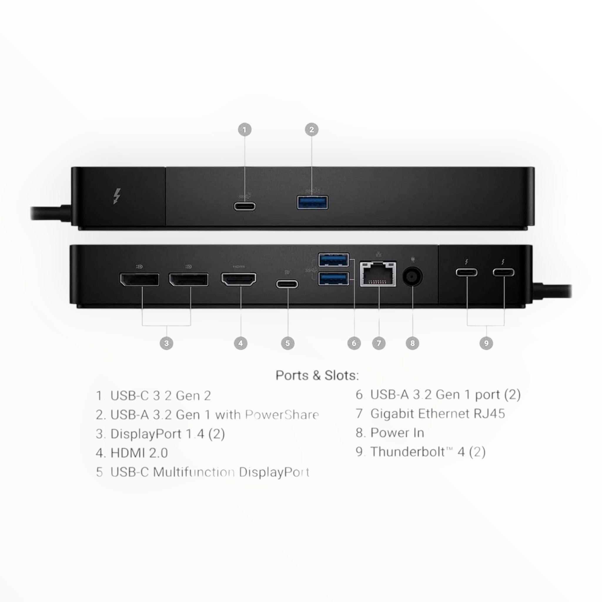 Dell ThunderBolt 4 Dock (WD22TB4) (Renewed)
