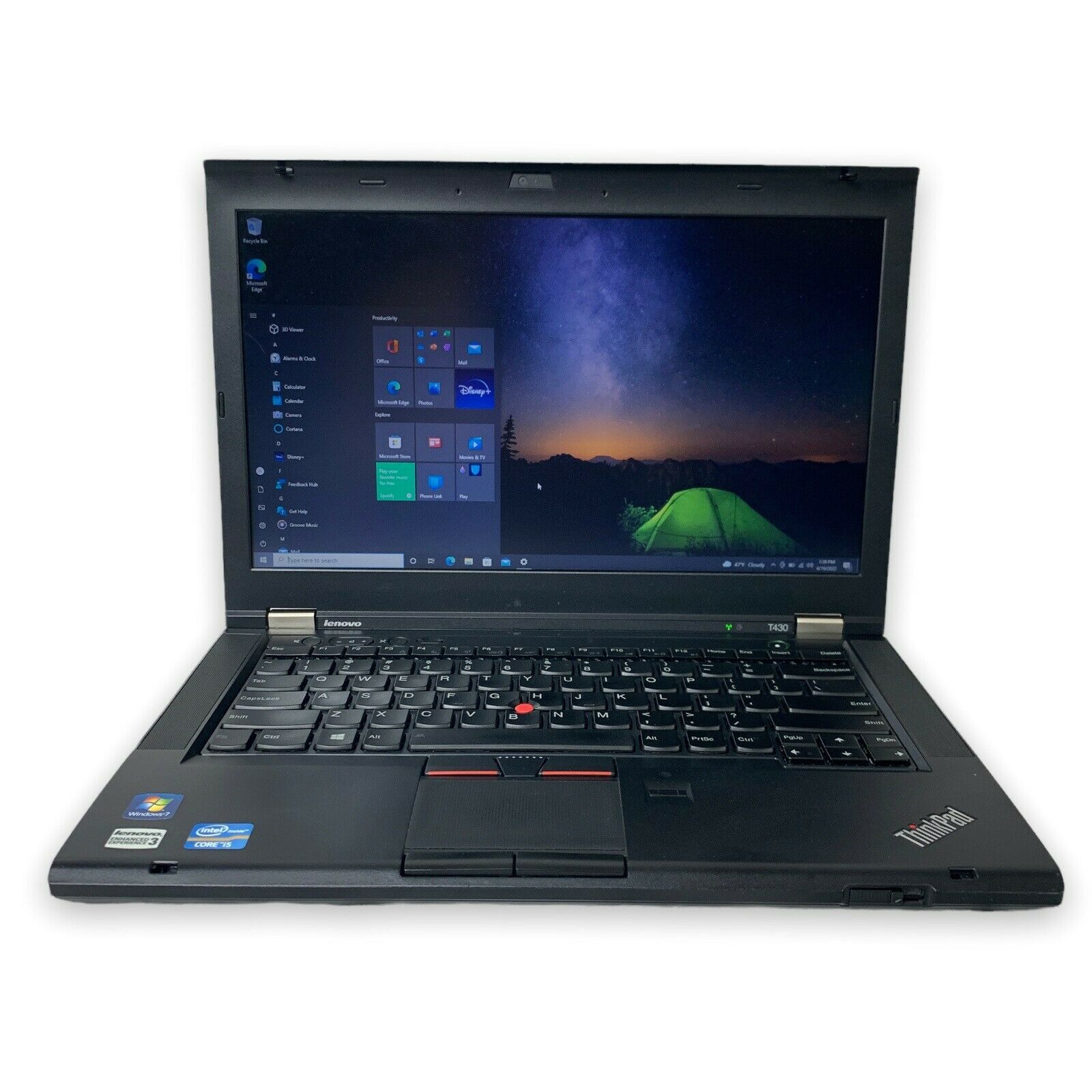 Lenovo ThinkPad T430 i5-3210M 2.50GHz 8GB RAM 500GB HDD Intel HD 4000 Win 10 Pro