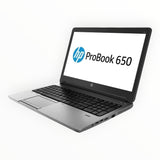 HP ProBook 650 G1 Laptop 15.6" Intel Core i5, 8GB RAM, 500GB HDD, Webcam, WIN 10 Pro (Renewed)