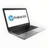 HP ProBook 650 G1 Laptop 15.6" Intel Core i5, 8GB RAM, 500GB HDD, Webcam, WIN 10 Pro (Renewed)