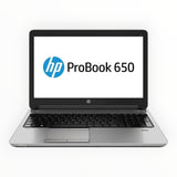 HP ProBook 650 G1 Laptop 15.6" Intel Core i5, 8GB RAM, 500GB HDD, Webcam, WIN 10 Pro (Renewed)