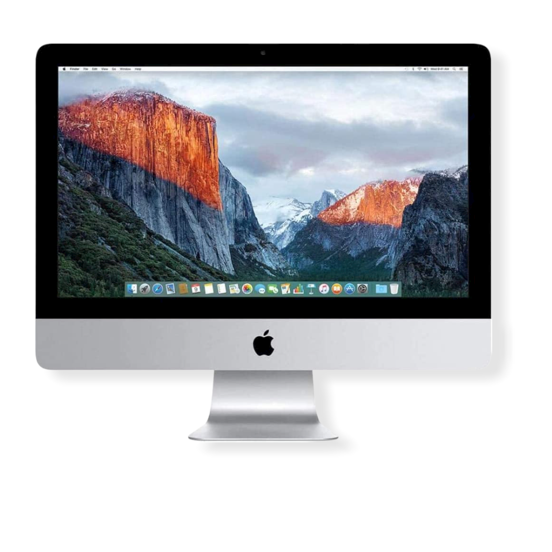 Apple iMac 21-Inches Late 2015 1.60GHz Dual-Core i5 8GB RAM 1TB HDD Intel HD 6000 macOS Monterey Full HD 1920 x 1080 All-in-One Computer