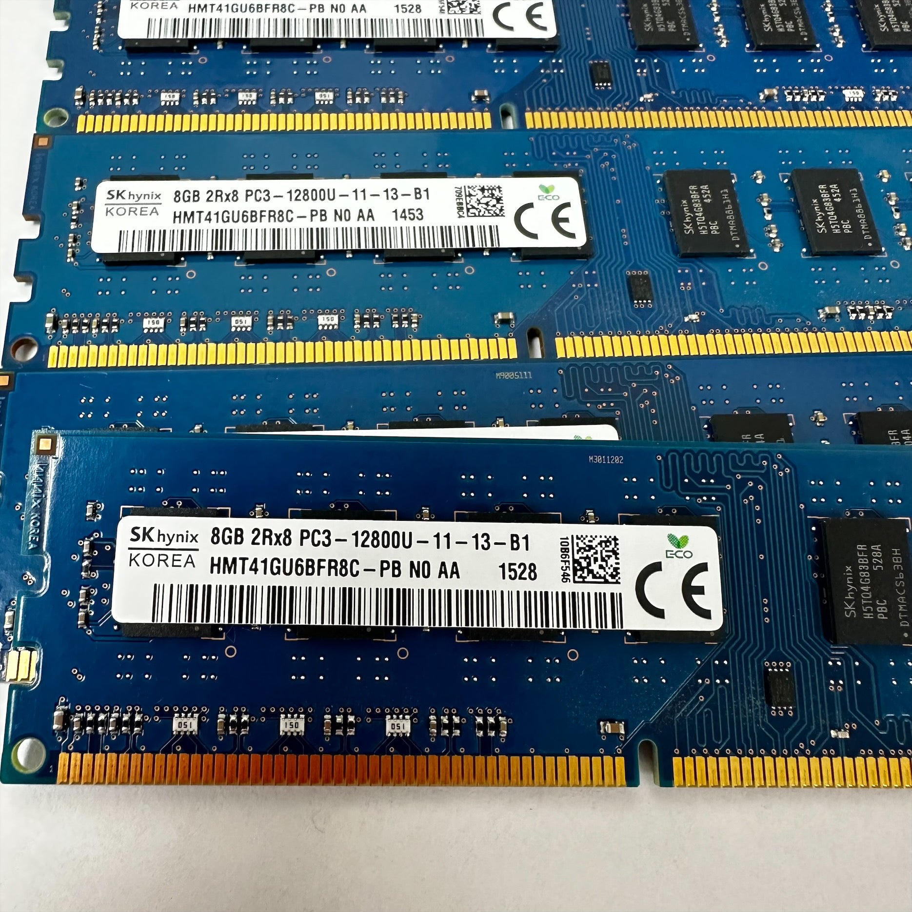 Lot of 4pc Sk Hynix 32GB(4 x 8GB) PC3-12800U DDR3 Desktop Memory HMT41GU6BFR8C