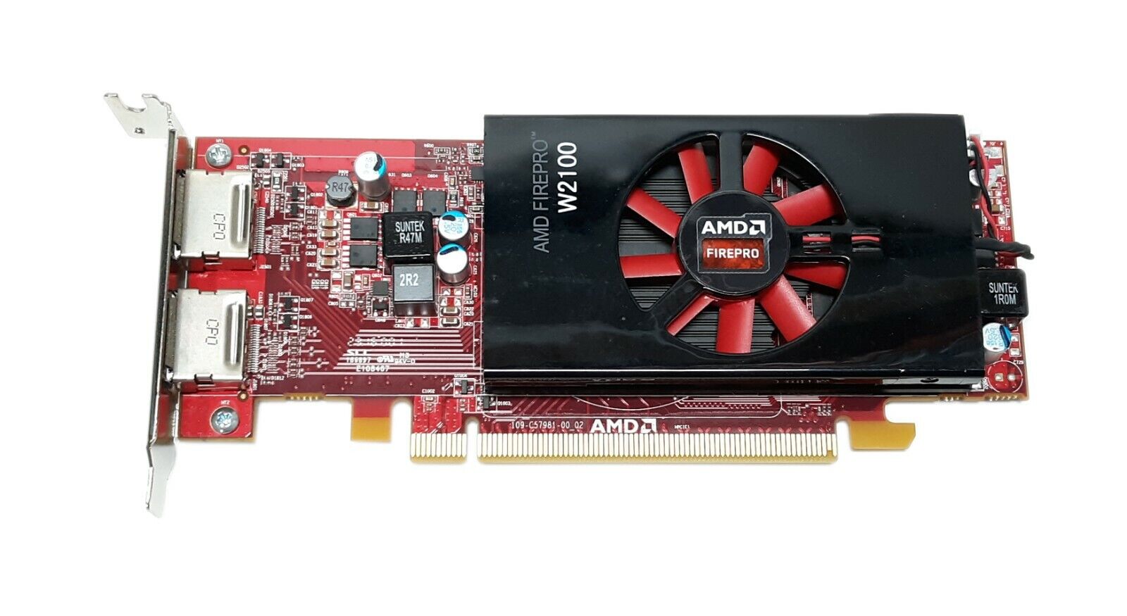 HP AMD FirePro W2100 2GB 128bit DDR3 PCI-e 3.0 2xDP Graphics Card 762896-003